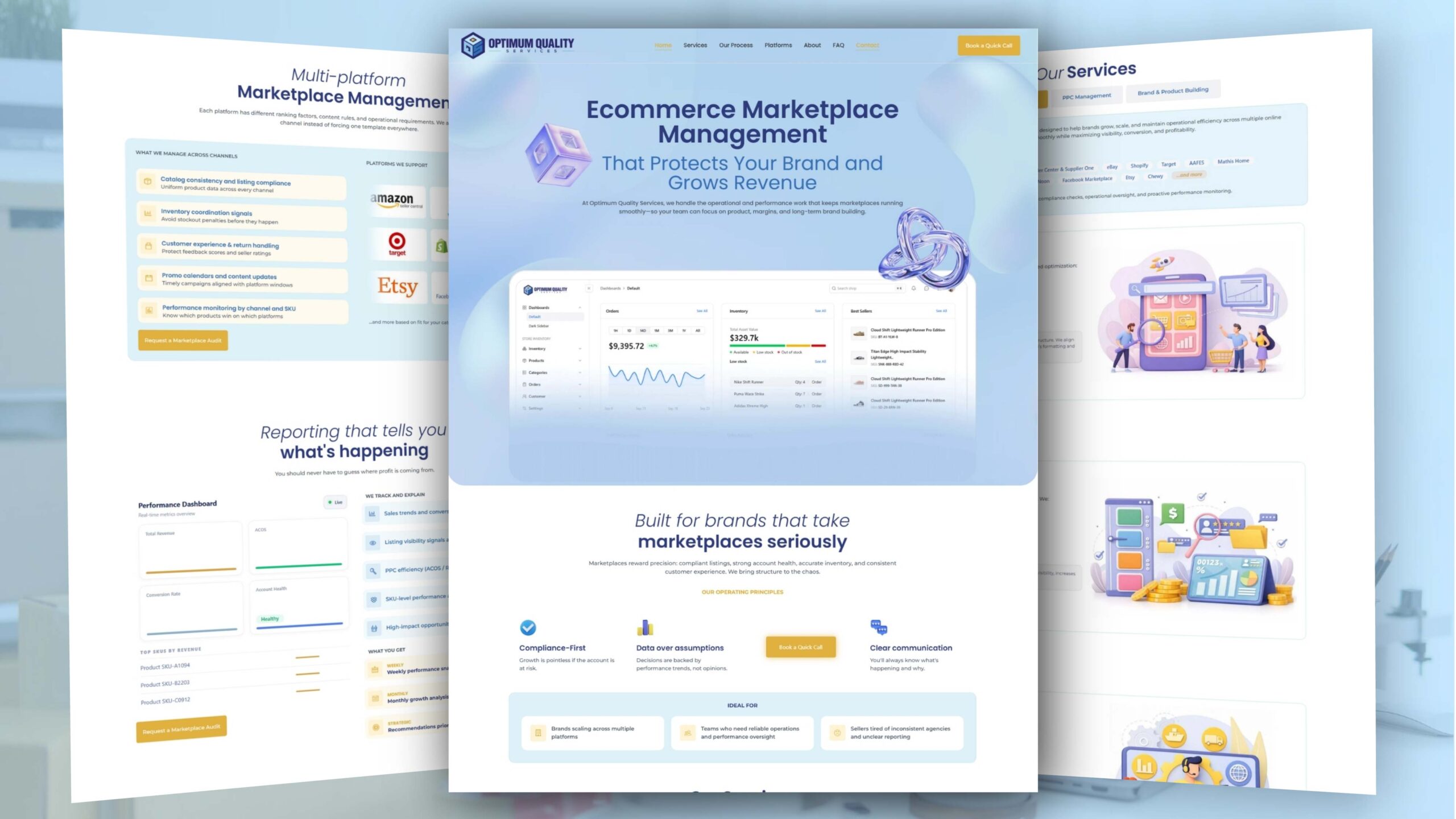 Credit repair and financial consulting website project mockup placeholder